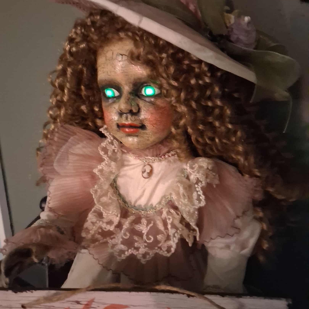 Vintage Style 21 Inch Porcelain Haunted Doll By Blackhearts Darling Hsunts.